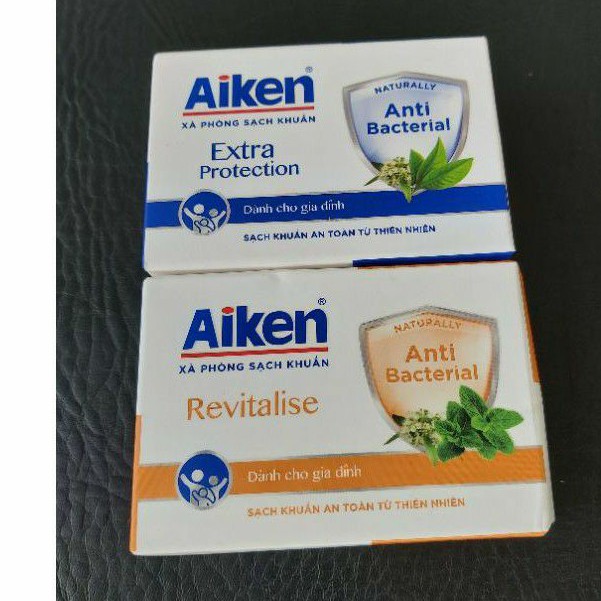 Aiken - Xà bông cục sạch khuẩn cho gia đình Aiken 90g