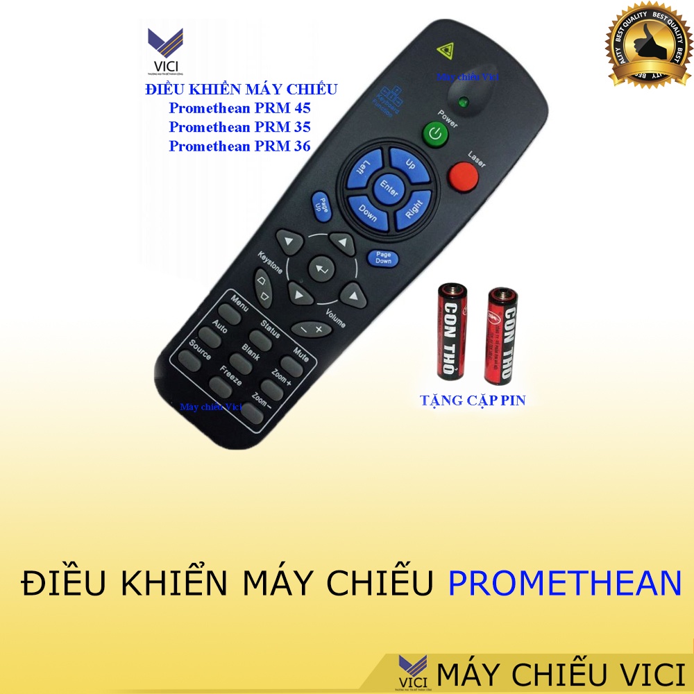 Điều khiển máy chiếu Promethean 17 cái. Điều khiển dùng được cả cho máy Promethean - Trung tâm máy chiếu VICI