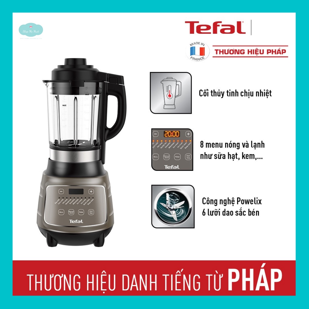 Máy xay sinh tố - máy làm sữa hạt đa năng Tefal BL967B66 - Bảo hành chính hãng 2 năm