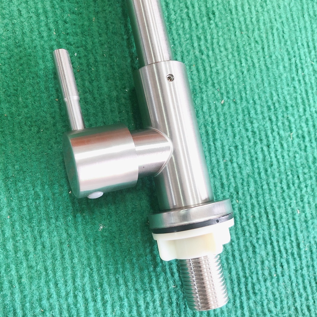 Vòi rửa chén lạnh lò xo dẻo 100% inox 304