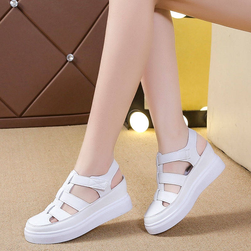 Giày sandal đế xuồng tăng chiều cao thời trang mùa hè mới