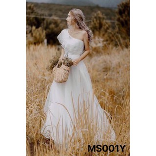 đầm maxi lệch vai bèo
