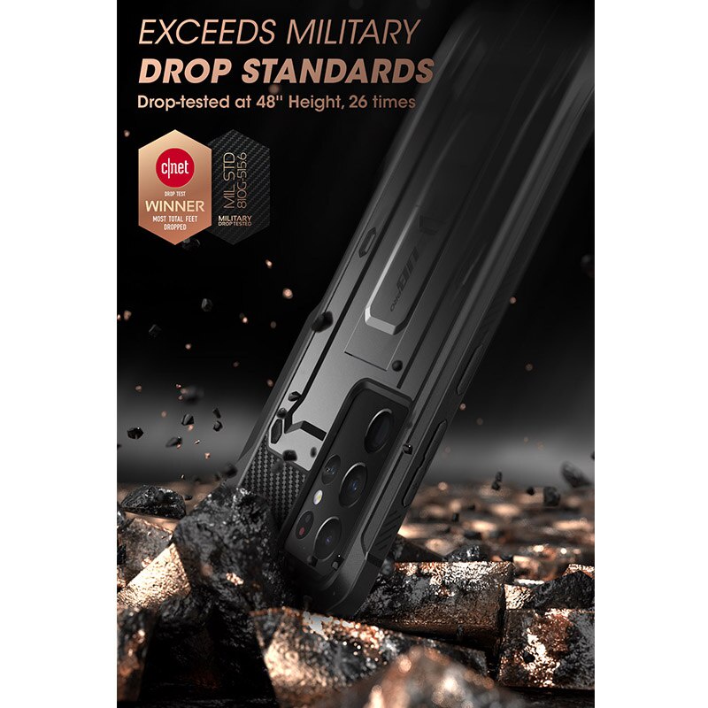 Supcase Ub Pro Ốp điện thoại có giá đỡ và ngăn đựng bút S cho Samsung Galaxy S21 Ultra 5G ra mắt 2021