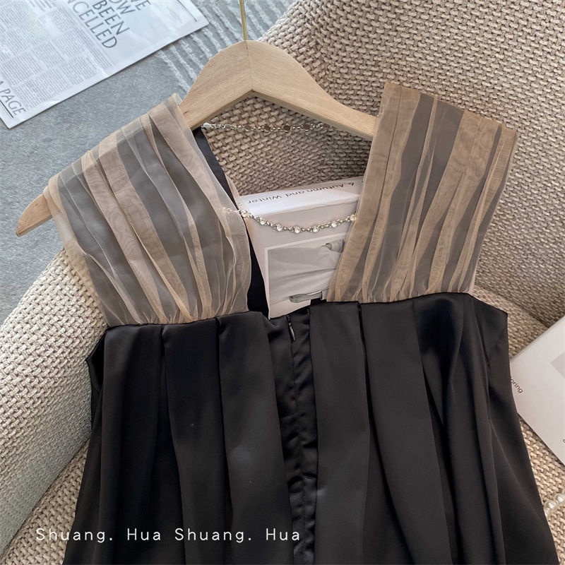 Đầm hai dây nhỏ nhắn phong cách mùa hè nước Pháp 2022