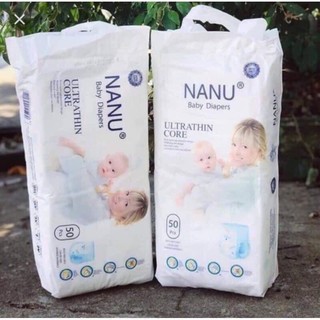 Combo 50 bỉm quần nanu baby size m/l/xl/xxl