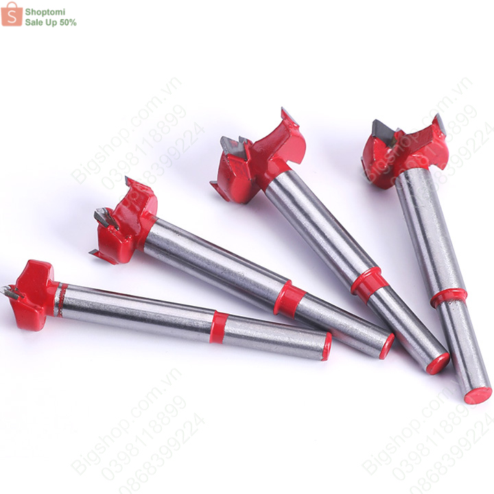Mũi khoan khoét lỗ gỗ, 4 cạnh, có nhiều kích thước cho khách lựa chọn