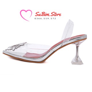 Giày Sandal Nữ Cao Gót Hoa Mặt Trời