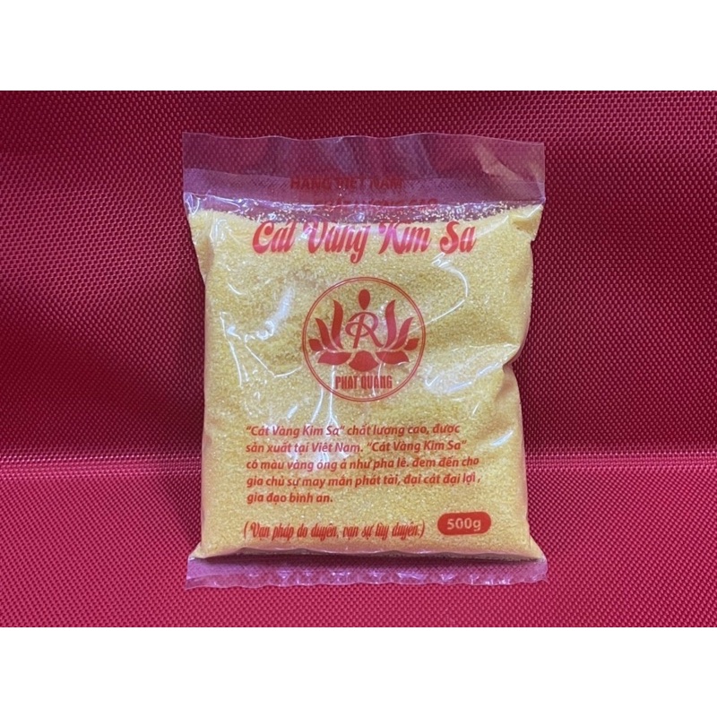 Cát Vàng Kim Sa Loại 1 Bỏ Lư Hương Thờ Cúng Hàng Cao Cấp Bịch 0,5kg