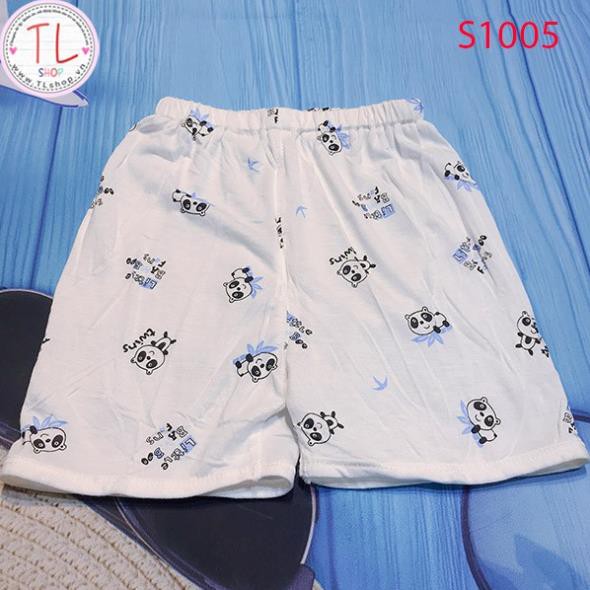 Thời Trang Trẻ Em -Bộ đùi nam nữ hình gấu trúc đang yêu – Quần Áo Bé Trai - Bộ Bé Trai - Quần Áo Bé Gái - Bộ Bé