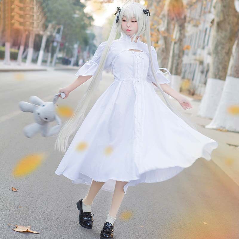 Cosplay Anime Chất Lượng Cao Kasugano Sora Cosplay Dress Yosuga NO Sora White Lolita Costume Cosplay Costume