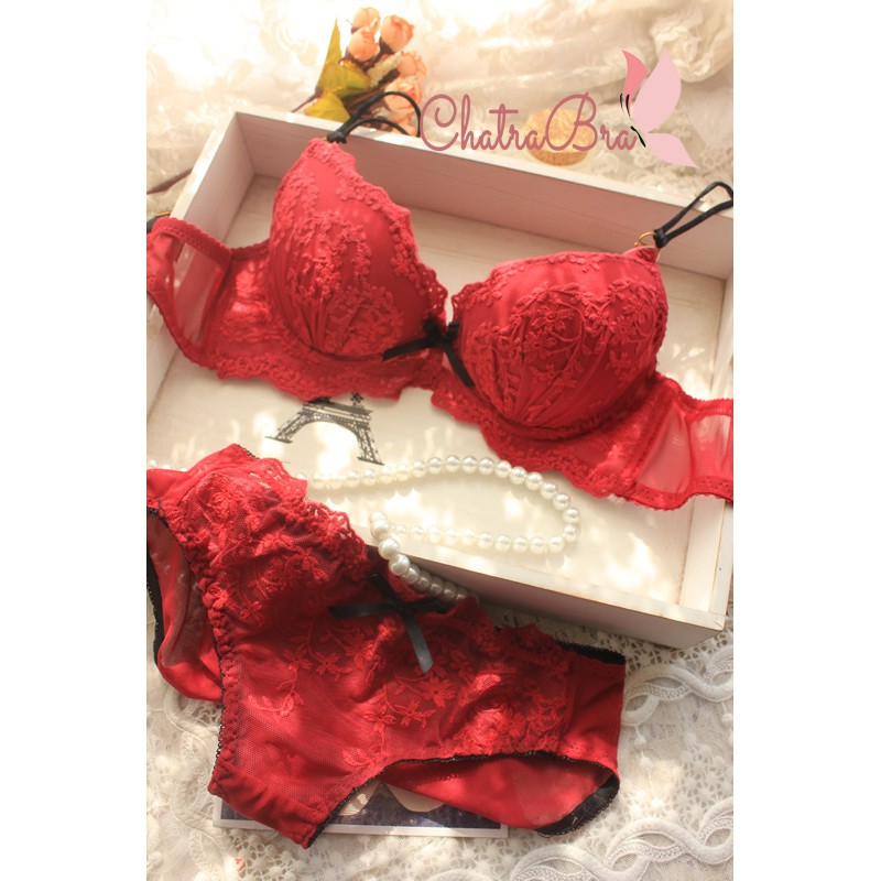 [Freeship 50k] Bộ đồ lót ren áo siêu nâng ngực quyến rũ bảng vừa