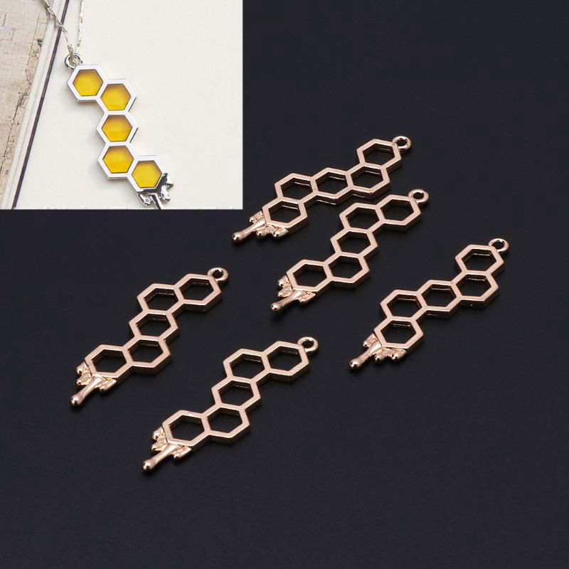 Bộ 5 khung UV hở hình tổ ong/hành tinh dùng để đính đá nhựa resin tự làm đồ trang sức