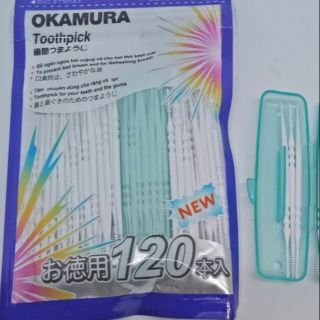OKAMURA_ TĂM NHỰA 120 CÂY DẠNG TÚI HÀNG CHÍNH HÃNG.