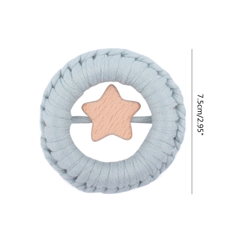 Haha Ti Giả Ngậm Mọc Răng Bằng Cotton Dệt Tay Cho Bé Sơ Sinh Khi Tắm