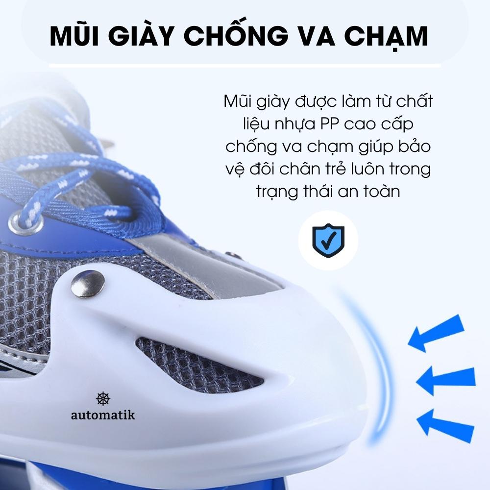 Giày Trượt Patin Trẻ Em Cho Bé Trai, Bé Gái, Người Lớn Nam Nữ Cao Cấp 4 Bánh - Automatik