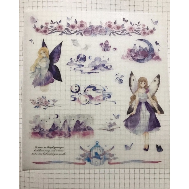 Sticker Stick me Cánh bướm Cổ tích