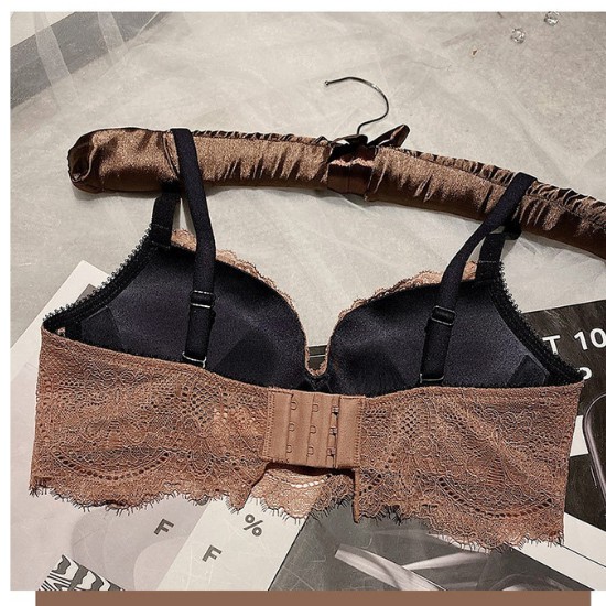 Bộ/Set đồ lót cao cấp cup ngang, phối ren nâng ngực quyến rũ LYEB008 | BigBuy360 - bigbuy360.vn
