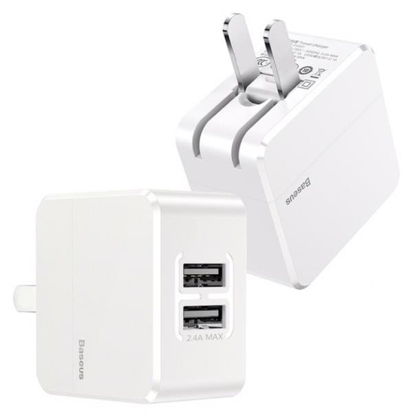 [MUA 2 ĐƯỢC 3]Combo bộ sạc nhanh BASEUS COCO Series 2USB 2.4A cho IPHONE/IPAD - BH 6 Tháng