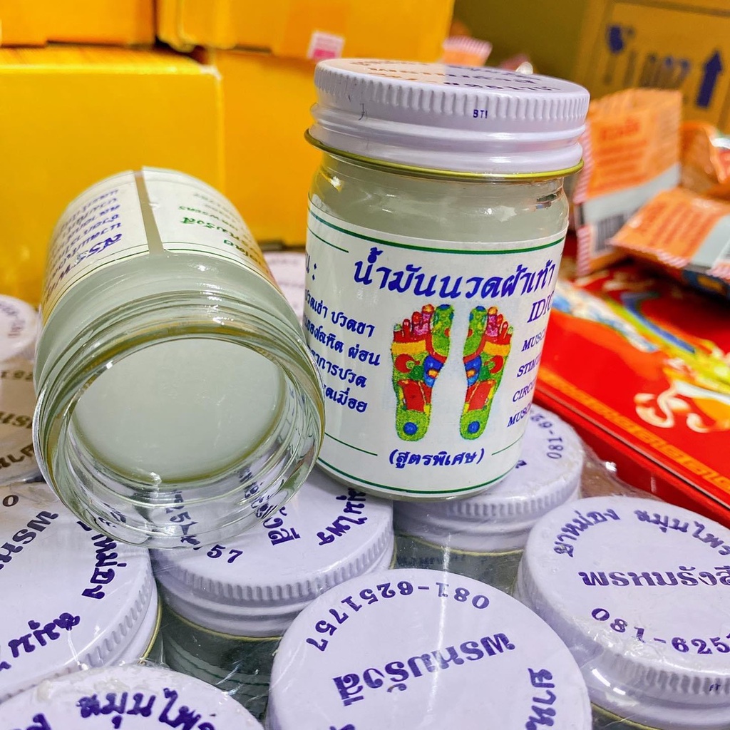 Cao Xoa Bóp Huyệt Bàn Chân Cho Người Tê Thấp Khớp Thái Lan  Lọ 60gram