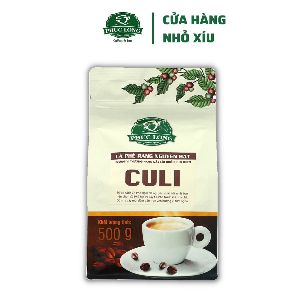 Cà Phê Culi Không Bơ Phúc Long 200g 500g Đủ cỡ Date mới