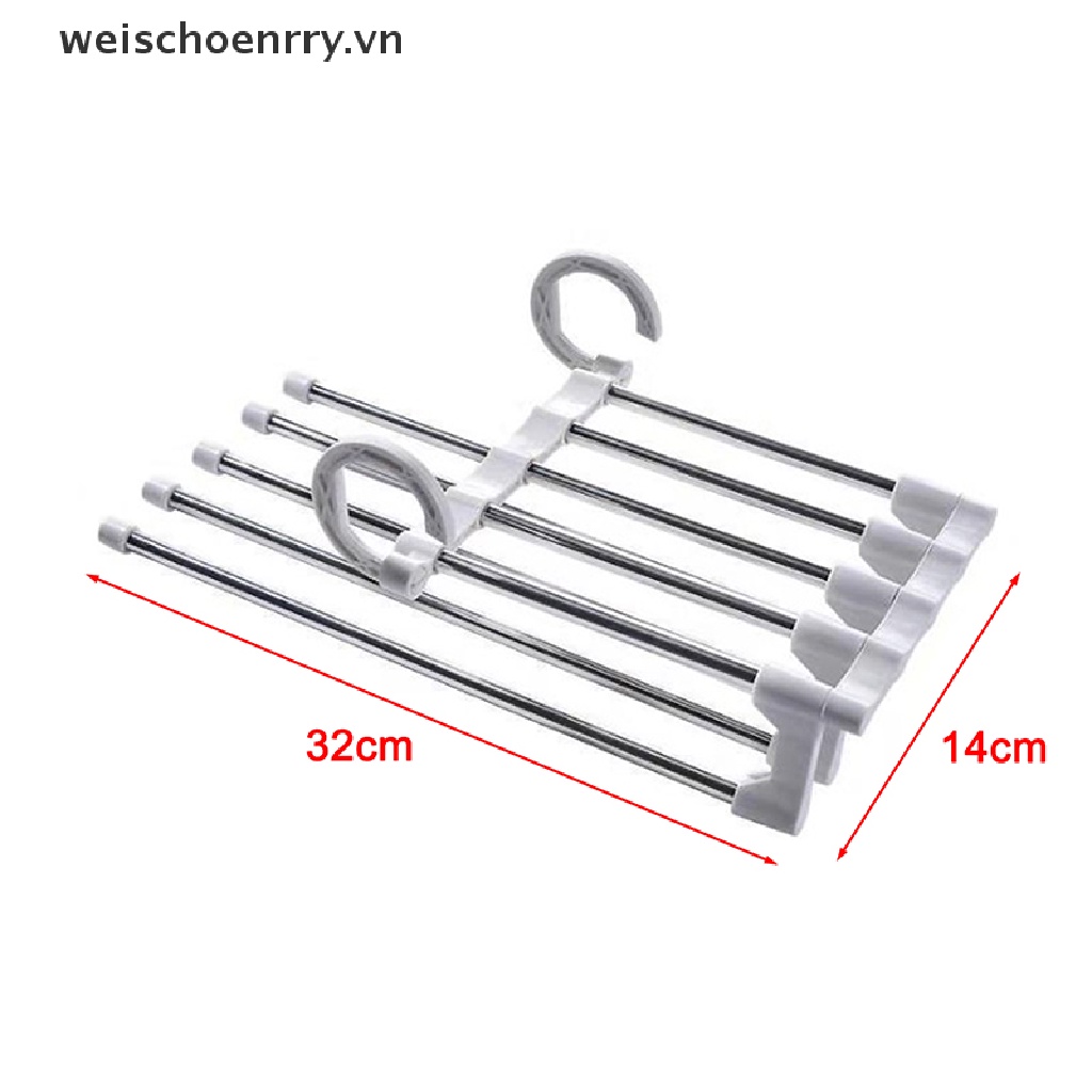 Móc Inox Treo Quần Áo 5 Trong 1 Đa Năng Tiện Dụng