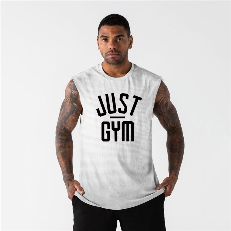 Mới Áo Ba Lỗ Lưới Thoáng Mát Nhanh Khô Cho Nam Tập Gym Thể Hình