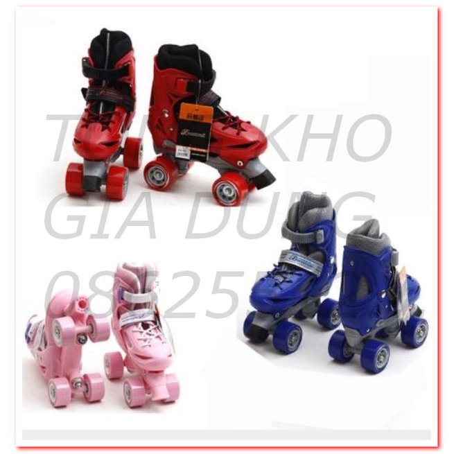 Giày patin trẻ em 4 bánh ngang (Full đồ bảo hộ) FREESHIP - TỔNG KHO GIA DỤNG GIA ĐÌNH