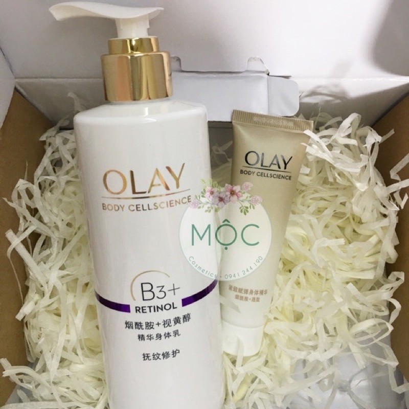 Dưỡng thể Olay Retinol giúp làm trắng, sáng da