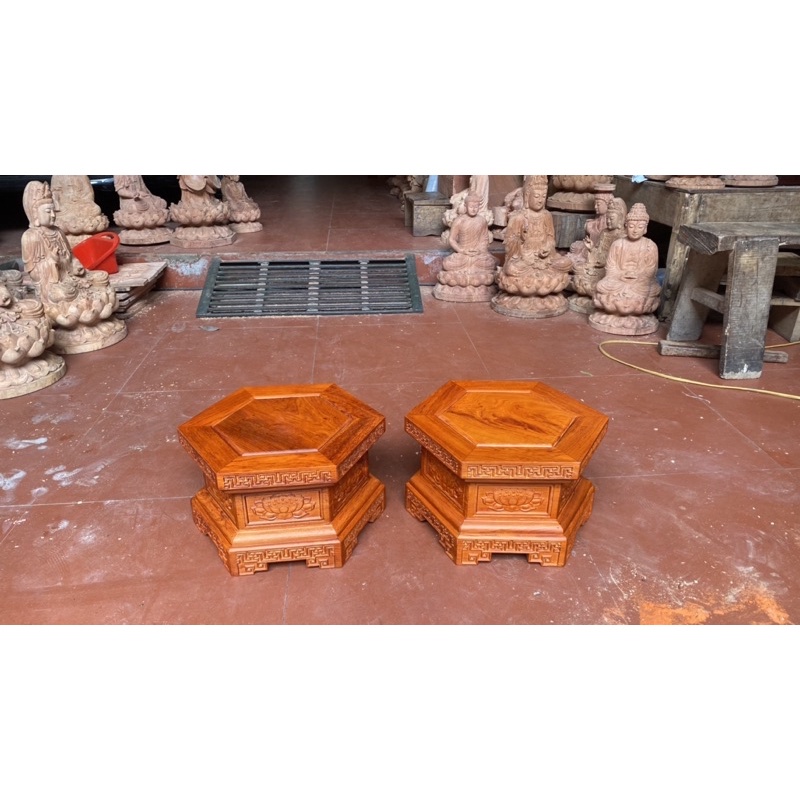 Đôn lục năng gỗ hương cao cấp