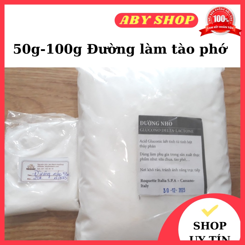 Đường nho làm tào phớ ⚡ LOẠI NGON ⚡ 50g-100g đường làm tào phờ đậu hũ siêu ngon