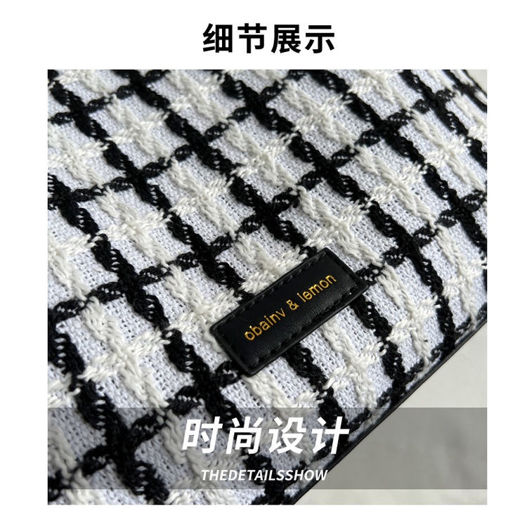 Túi Đeo JASMIN NOIR Chéo Vai Bằng Len Thời Trang Sành Điệu Cho Nữ