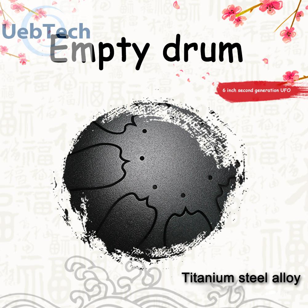 Uebtech Steel Tongue Drum Set 6 inch 8 Tune Handpan with Drumstick Carrying Bag