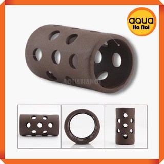 Đồ chơi tép cảnh bằng gốm - Ống trụ có lỗ - 7.24 cm - Trang trí hồ cá tép cảnh, giúp tép trú ẩn xả stress