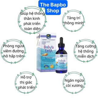 Baby's DHA drop bổ sung Omega 3, vitamin D dạng giọt cho bé 60ml