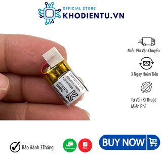 Pin lipo 3.7V 53mAh 16x11x5.2MM xuất hàn CSIP521116  dùng cho tai nghe thiết bị điện -KhoDienTu