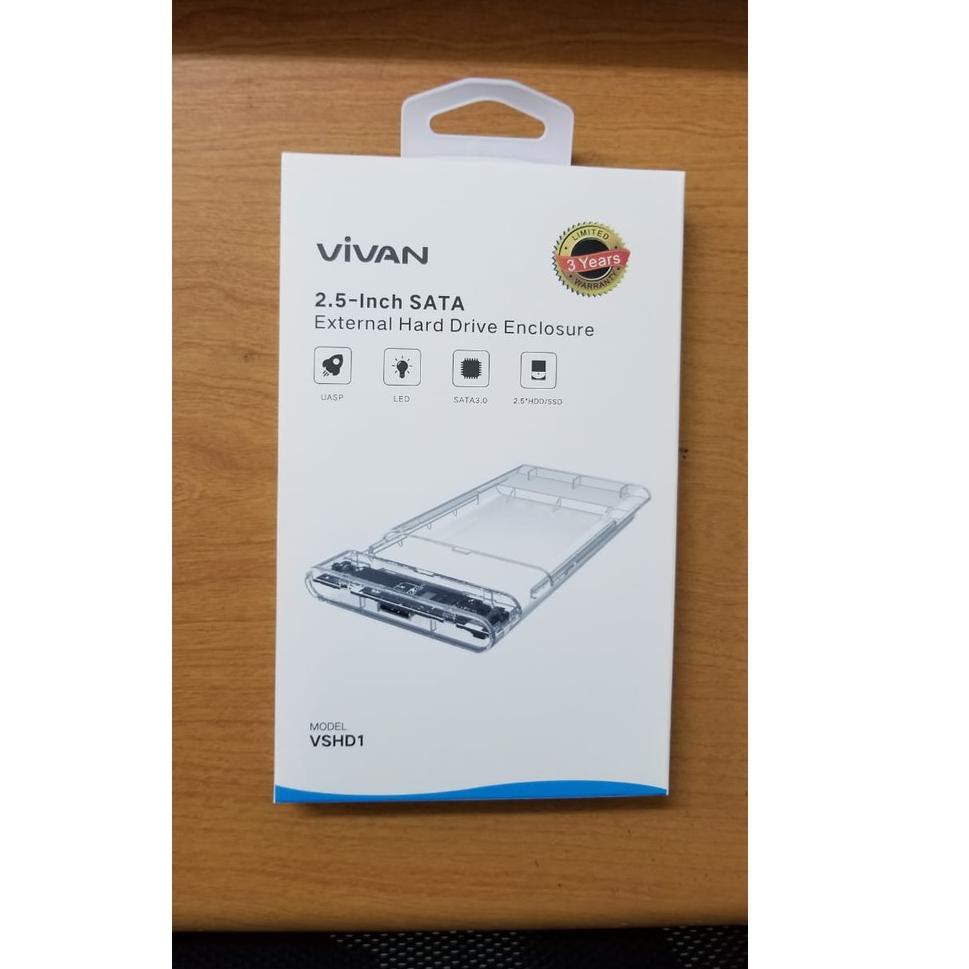 Vỏ Đựng Ổ Cứng Ngoài 2.5 "usb 3.0 - Vivan Vshd1 U3 2.5 Inch Sata Usb 3