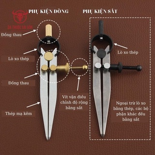 Compa kỹ thuật làm đồ da thủ công - Da Thuộc Sài Gòn - COMPA02-DONG