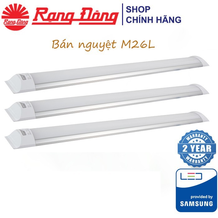 Bộ đèn LED Tuýp bán nguyệt Rạng Đông M26 và M36 chip LED Samsung ( Bảo hành chính hãng 18 tháng 1 đổi 1 )