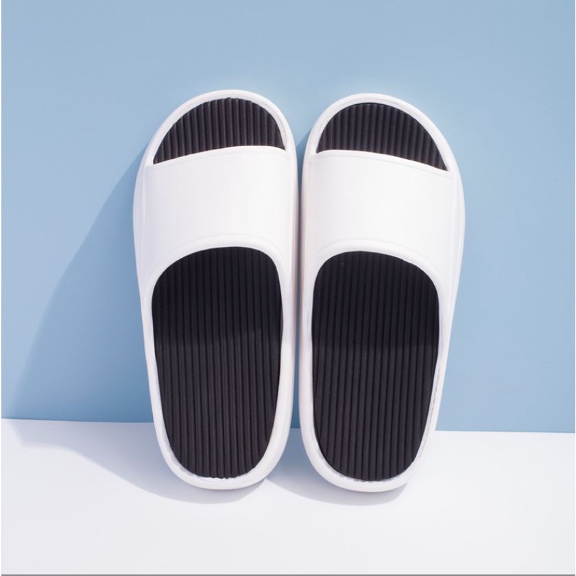 Dép quai ngang nam nữ đúc nguyên khối cao, chất eva siêu bền êm chân không ngấm nước