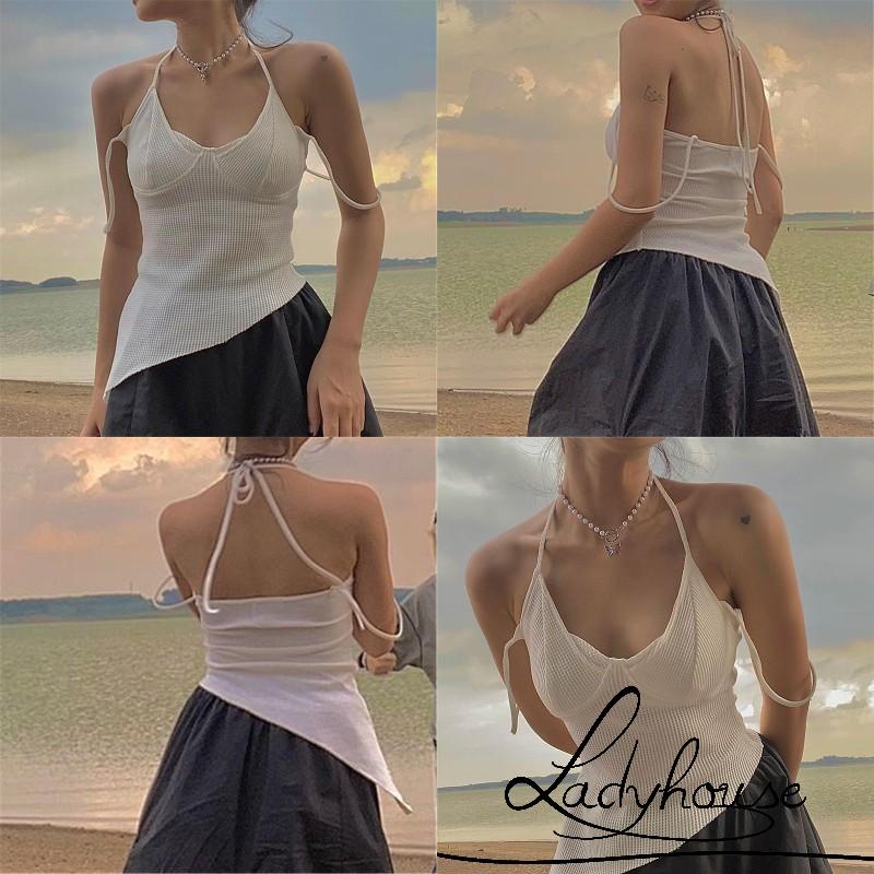 Áo không tay thoáng khí màu sắc đơn giản dành cho nữ