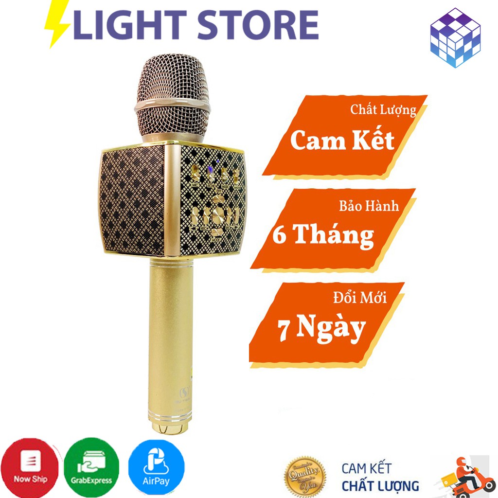 Micro Karaoke Bluetooth YS-95 Tích Hợp Loa Bass - CHÍNH HÃNG - HÚT ÂM ĐỘ VANG TỐT - BẢO HÀNH