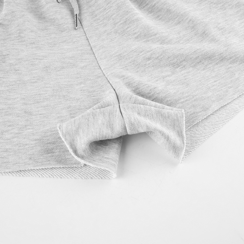 Quần Sọt Lưng Cao Dáng Rộng Phối Dây Rút Phong Cách Hàn Quốc