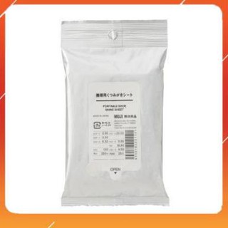 THƯƠNG HIỆU MUJI  12 miếng đánh giày dùng để lau chùi và làm bóng giày