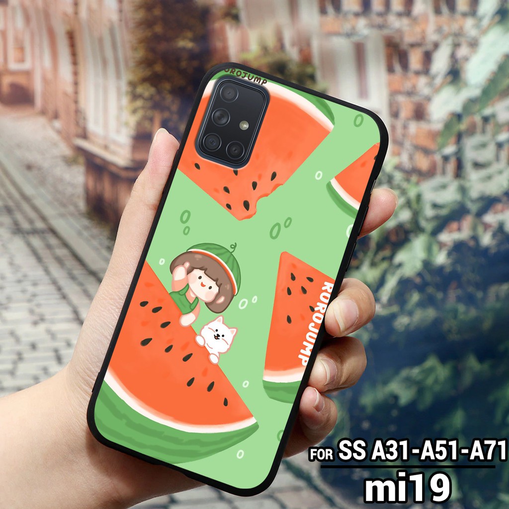 Ốp lưng SAMSUNG GALAXY A31 - A51 - A71 - M51 - A12 in hình trái bơ hoa quả xanh tươi