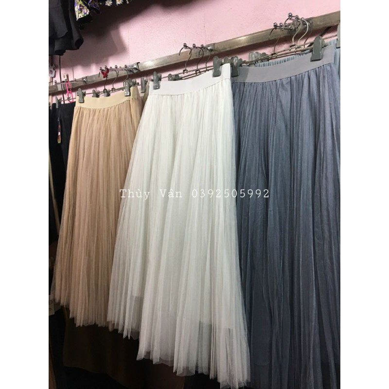 Chân váy công chúa lưới voan maxi 3 lớp hàng Quảng Châu - chân váy tutu