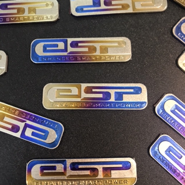 Logo titan ESP dán pô e các dòng xe tay ga như Sh, Vario, Clik, AB, Vision..