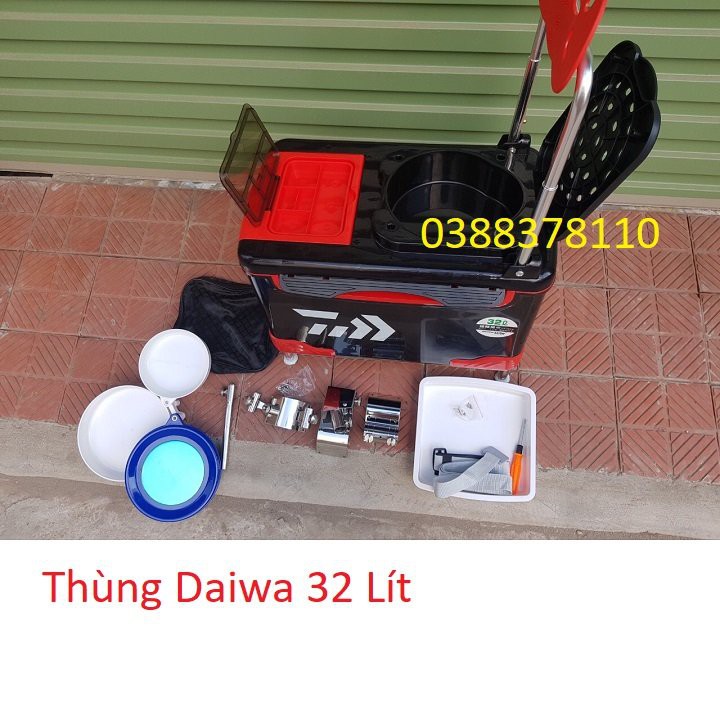 Thùng Câu Cá, Thùng Daiwa 32 Lít Đa Năng Cao Cấp, Thùng Câu Đài, Thùng Cá Câu Đài, Thùng Đựng Đồ Câu