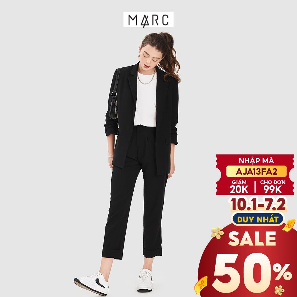 Quần nữ MARC FASHION baggy nhấn ly trước lật lai