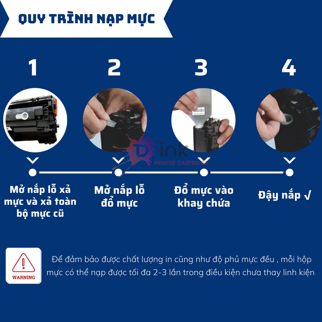 Hộp mực máy in canon 6030 35A siêu đậm nét TDink -Dùng cho máy in laser CANON LBP 6000/6030