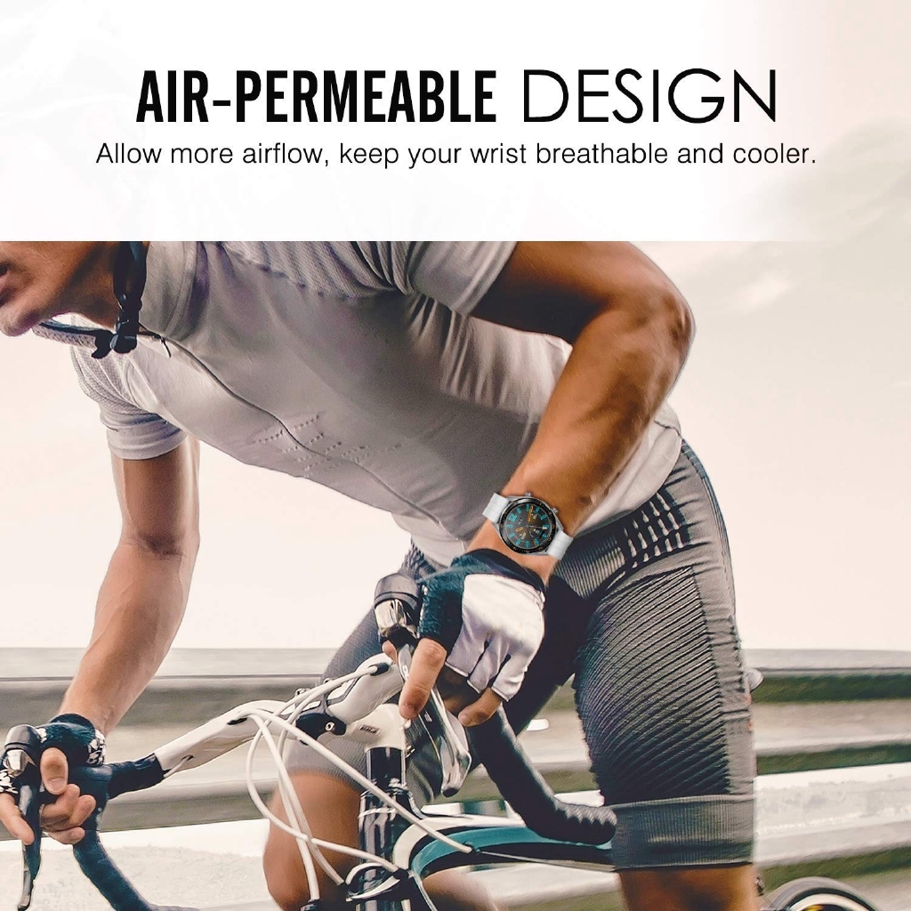 Dây Đeo Thể Thao Mềm Cho Fossil Gen 5 Carlyle HR Julianna HR Band 43mm / Q Explorist HR Gen 4